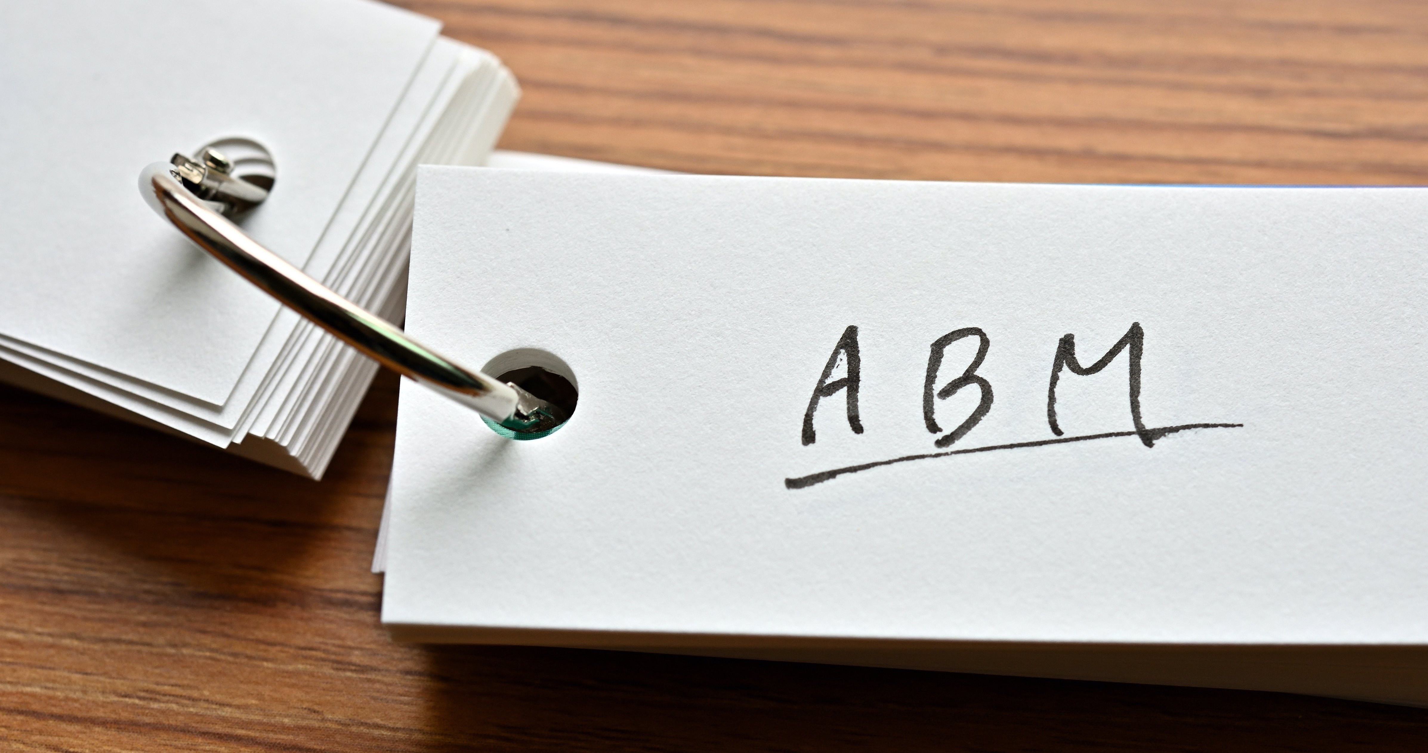 ABM on a notecard