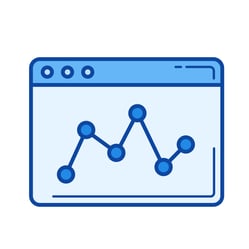 data points on screen