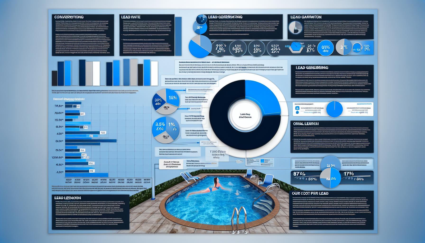 customized lead generation graph for pool companies