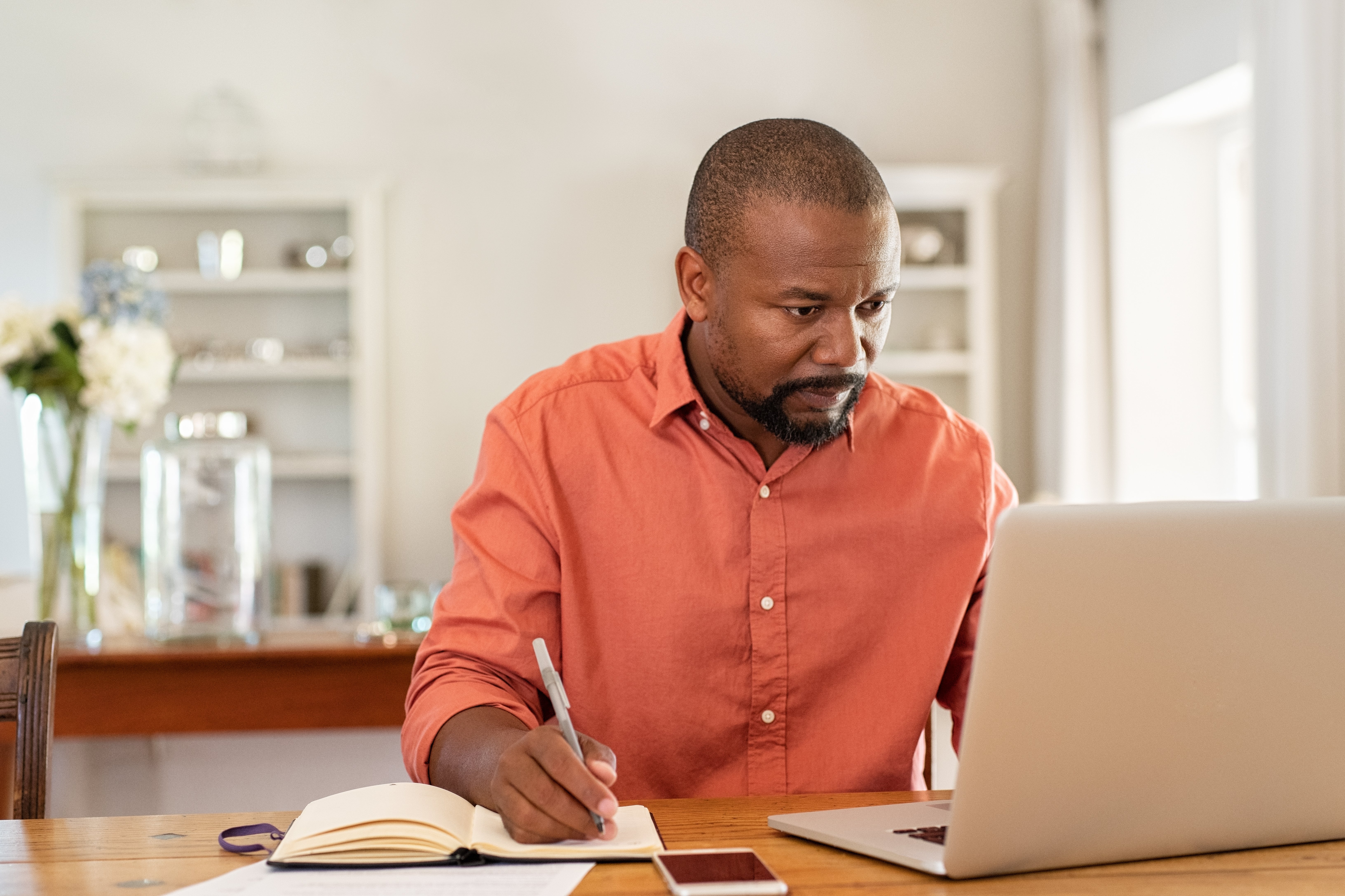 Man working at computer