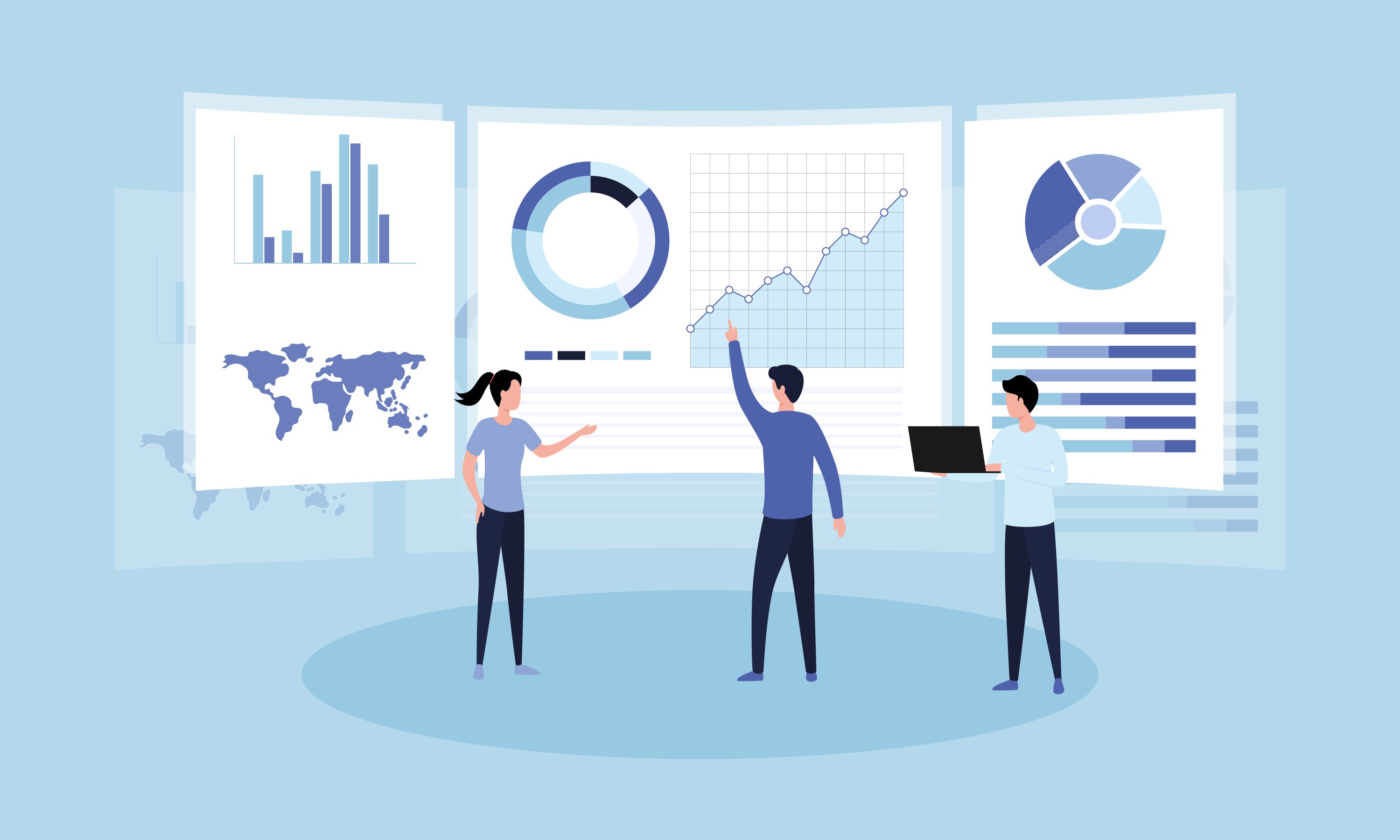 Marketing Data Tracking Illustration