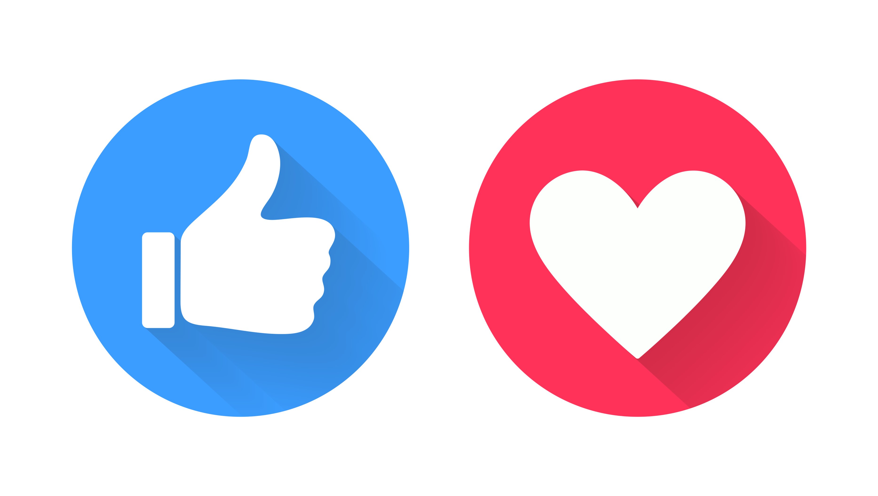 Like and Love social icons