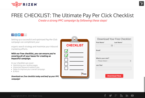 FREE CHECKLIST  The Ultimate Pay Per Click Checklist