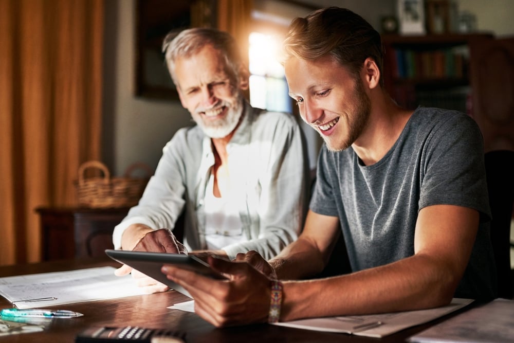 father son homeowner